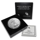 2010-P 5 oz Silver ATB Hot Springs (w/Box & COA)