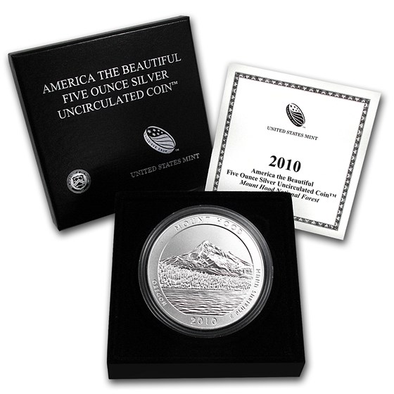 2010-P 5 oz Silver ATB Mount Hood (w/Box & COA) 2010-P 5 oz Silver ATB Mount Hood (w/Box & COA)