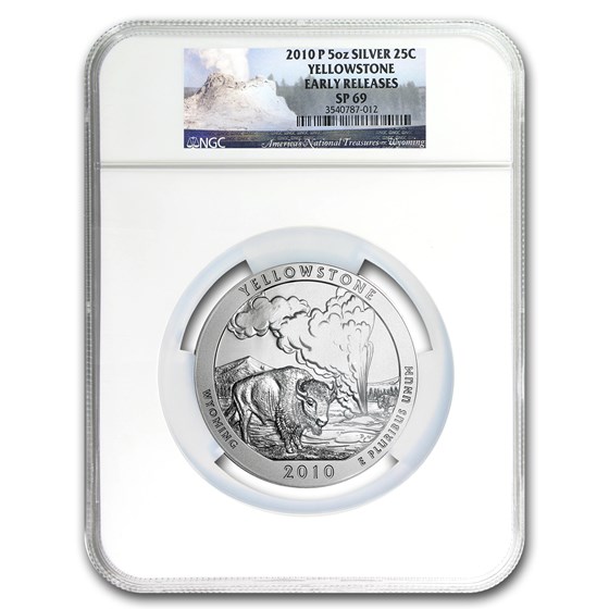 2010-P 5 oz Silver ATB Yellowstone SP-69 NGC (ER) 2010-P 5 oz Silver ATB Yellowstone SP-69 NGC (ER)