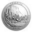 2010-P 5 oz Silver ATB Yosemite (w/Box & COA)