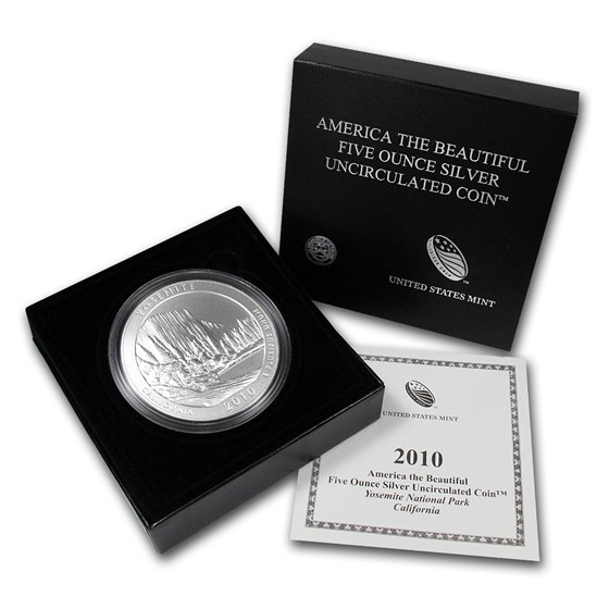 2010-P 5 oz Silver ATB Yosemite (w/Box & COA) 2010-P 5 oz Silver ATB Yosemite (w/Box & COA)