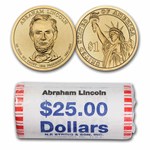 2010-P Abraham Lincoln Presidential Dollar 25-Coin Roll BU