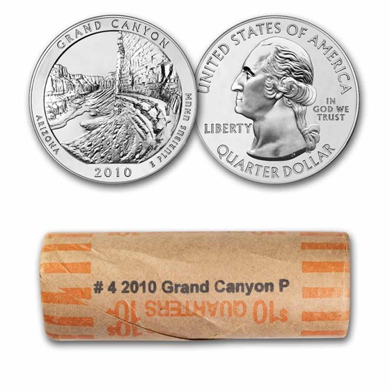 2010-P ATB Quarter Grand Canyon National Park 40-Coin Roll BU 2010-P ATB Quarter Grand Canyon National Park 40-Coin Roll BU