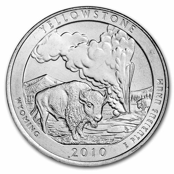 2010-P ATB Quarter Yellowstone National Park BU 2010-P ATB Quarter Yellowstone National Park BU
