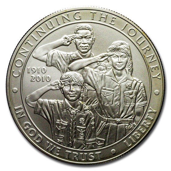 2010-P Boy Scouts Centennial $1 Silver Commem BU (Capsule Only) 2010-P Boy Scouts Centennial $1 Silver Commem BU (Capsule Only)