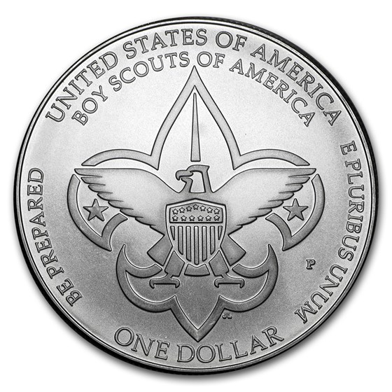 2010-P Boy Scouts Centennial $1 Silver Commem BU (w/Box & COA) 2010-P Boy Scouts Centennial $1 Silver Commem BU (w/Box & COA)