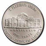 2010-P Jefferson Nickel 40-Coin Roll BU