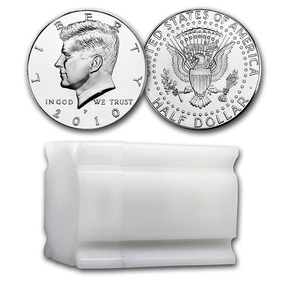 2010-P Kennedy Half Dollar 20-Coin Roll BU 2010-P Kennedy Half Dollar 20-Coin Roll BU