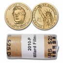 2010-P Millard Fillmore 25-Coin Presidential Dollar Roll BU