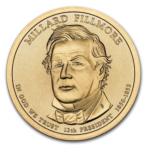 2010-P Millard Fillmore Presidential Dollar BU 2010-P Millard Fillmore Presidential Dollar BU