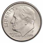 2010-P Roosevelt Dime 50-Coin Roll BU