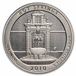 2010-S ATB Quarter Hot Springs Park Proof (Silver) 40-Coin Roll