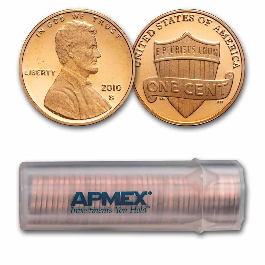 2010-S Lincoln Cent 50-Coin Roll Proof
