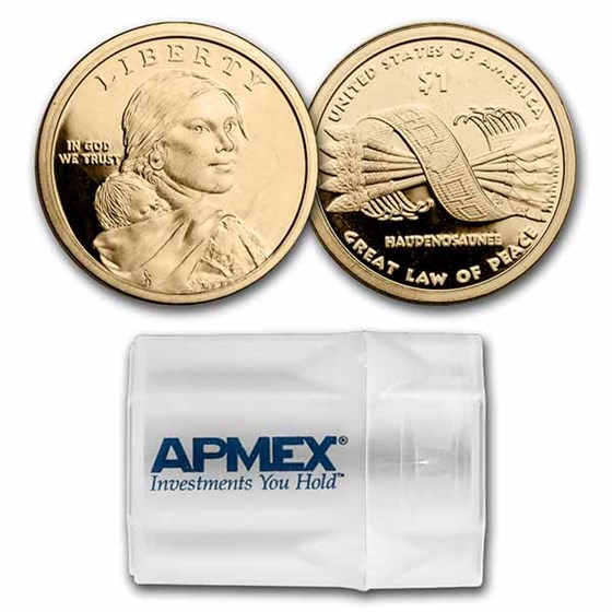 2010-S Native Amer $1 - Great Law of Peace 20-Coin Roll Gem Proof 2010-S Native Amer $1 - Great Law of Peace 20-Coin Roll Gem Proof
