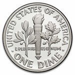 2010-S Roosevelt Dime 50-Coin Roll Gem Proof (Silver)
