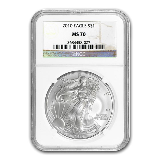 2010 Silver American Eagle MS-70 NGC 2010 Silver American Eagle MS-70 NGC