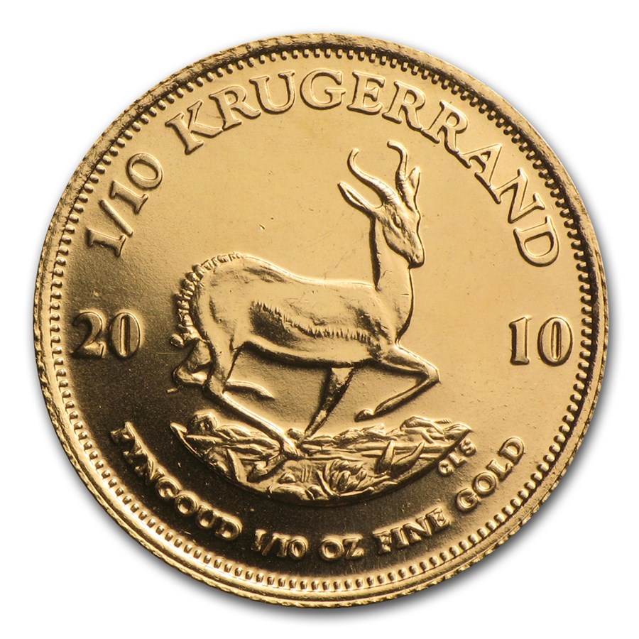 2010 South Africa 1/10 oz Gold Krugerrand