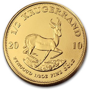 2010 South Africa 1/2 oz Gold Krugerrand 2010 South Africa 1/2 oz Gold Krugerrand