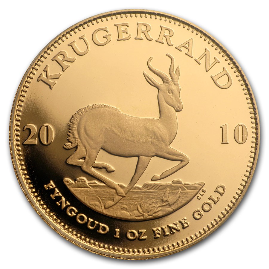 2010 South Africa 1 oz Proof Gold Krugerrand
