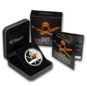 2010 Tuvalu 1 oz Silver Colorized Great Warriors: Roman Proof 2010 Tuvalu 1 oz Silver Colorized Great Warriors: Roman Proof