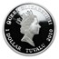 2010 Tuvalu 1 oz Silver Colorized Great Warriors: Samurai Proof