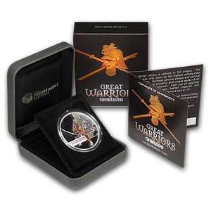 2010 Tuvalu 1 oz Silver Colorized Great Warriors: Samurai Proof 2010 Tuvalu 1 oz Silver Colorized Great Warriors: Samurai Proof
