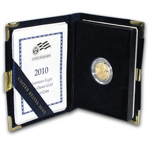 2010-W 1/10 oz Proof Gold American Eagle (w/Box & COA) 2010-W 1/10 oz Proof Gold American Eagle (w/Box & COA)