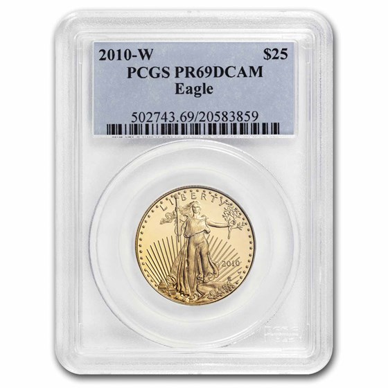 2010-W 1/2 oz Proof American Gold Eagle PR-69 PCGS 2010-W 1/2 oz Proof American Gold Eagle PR-69 PCGS
