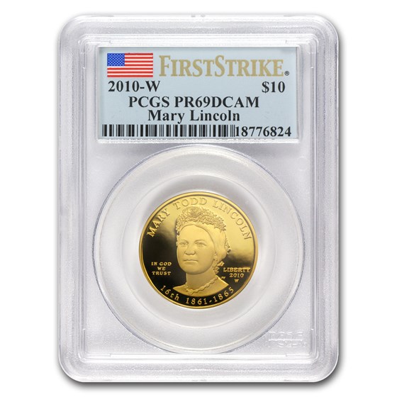 2010-W 1/2 oz Proof Gold Mary Todd Lincoln PR-69 PCGS (FS) 2010-W 1/2 oz Proof Gold Mary Todd Lincoln PR-69 PCGS (FS)