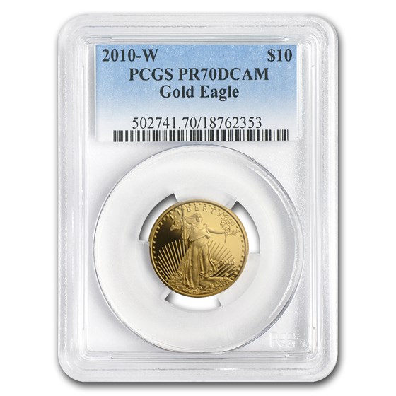 2010-W 1/4 oz Proof American Gold Eagle PR-70 DCAM PCGS