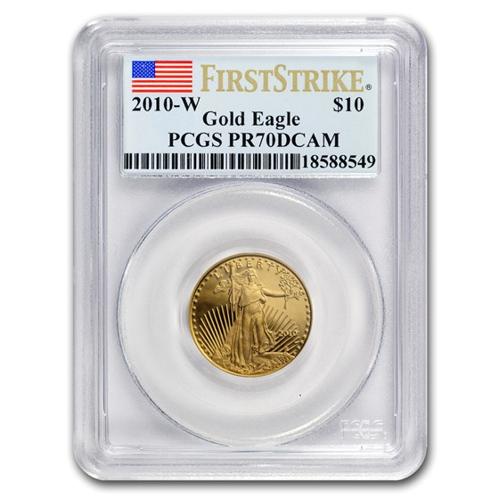 2010-W 1/4 oz Proof American Gold Eagle PR-70 PCGS (FirstStrike®) 2010-W 1/4 oz Proof American Gold Eagle PR-70 PCGS (FirstStrike®)
