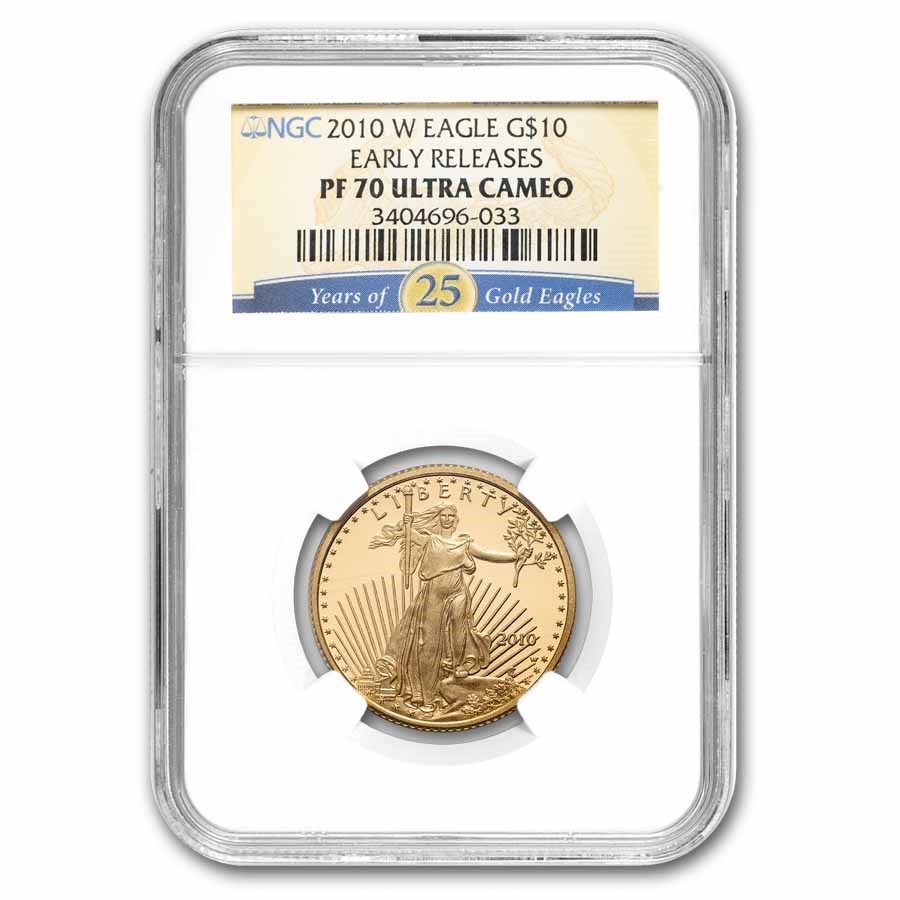 2010-W 1/4 oz Proof Gold Eagle PF-70 UCAM NGC (Early Releases)