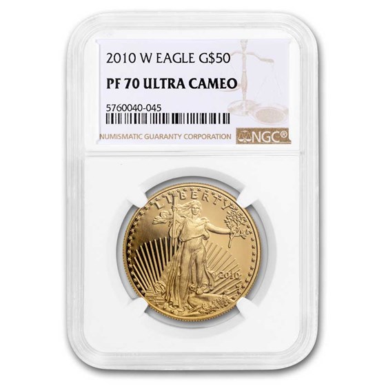 2010-W 1 oz Proof American Gold Eagle PF-70 UCAM NGC 2010-W 1 oz Proof American Gold Eagle PF-70 UCAM NGC