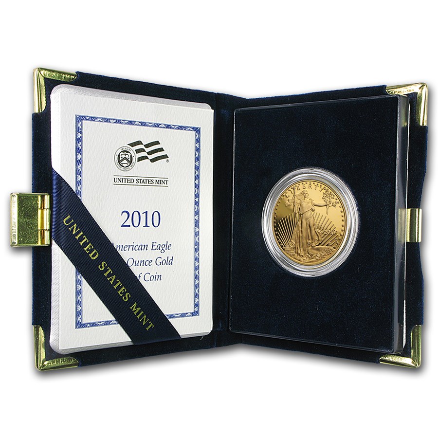2010-W 1 oz Proof American Gold Eagle (w/Box & COA)