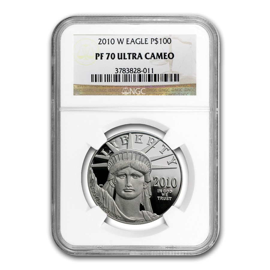 2010-W 1 oz Proof American Platinum Eagle PF-70 UCAM NGC