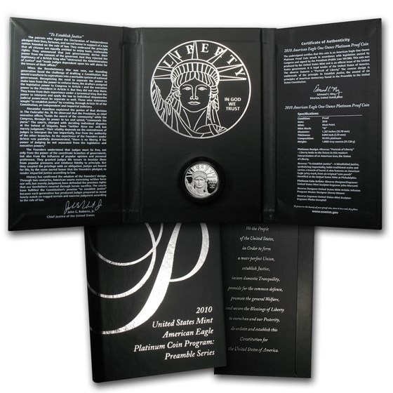 2010-W 1 oz Proof American Platinum Eagle (w/Box & COA)