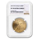 2010-W 1 oz Proof Gold American Eagle PF-70 NGC 2010-W 1 oz Proof Gold American Eagle PF-70 NGC