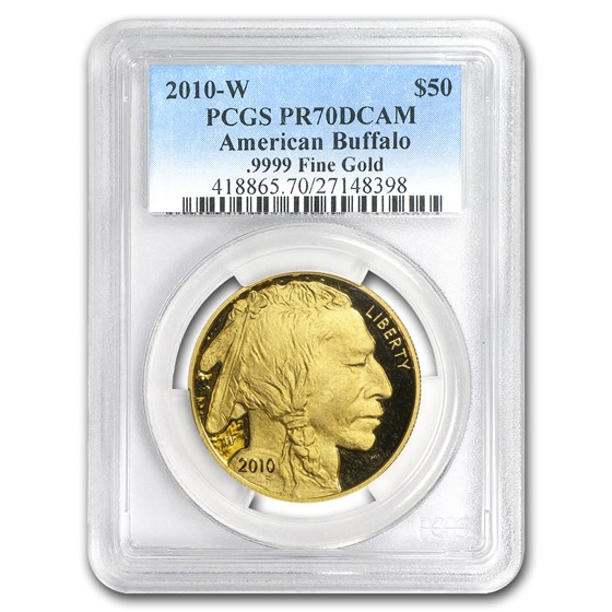 2010-W 1 oz Proof Gold Buffalo PR-70 PCGS 2010-W 1 oz Proof Gold Buffalo PR-70 PCGS