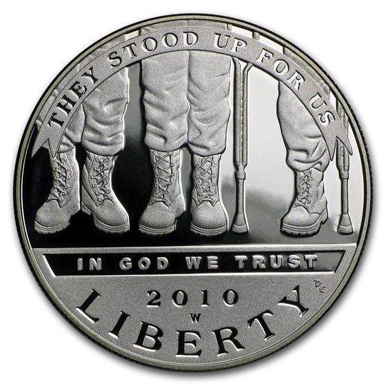 2010-W Disabled American Veterans $1 Silver Commem Prf (Box/COA)
