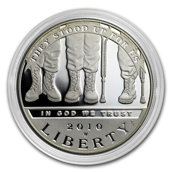 2010-W Disabled American Veterans $1 Silver Commem Prf (Capsule) 2010-W Disabled American Veterans $1 Silver Commem Prf (Capsule)