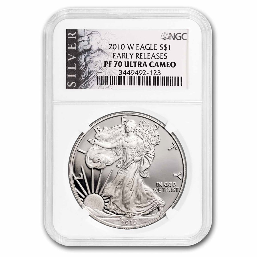 2010-W Proof American Silver Eagle PF-70 NGC (ER, Black Label)