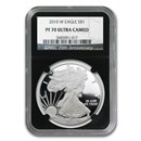 2010-W Proof American Silver Eagle PF-70 NGC (Retro Black Insert)