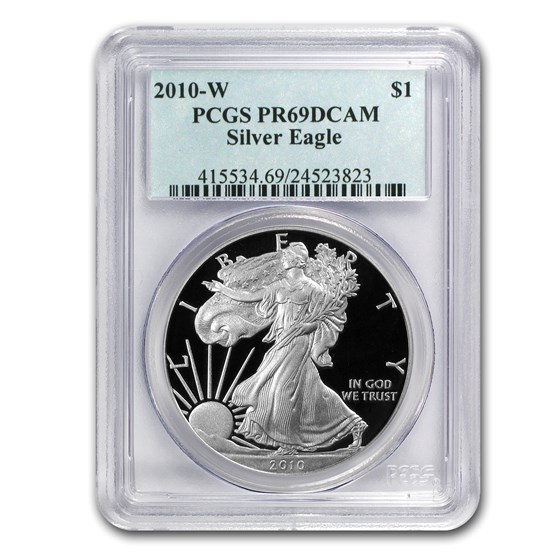 2010-W Proof American Silver Eagle PR-69 PCGS 2010-W Proof American Silver Eagle PR-69 PCGS