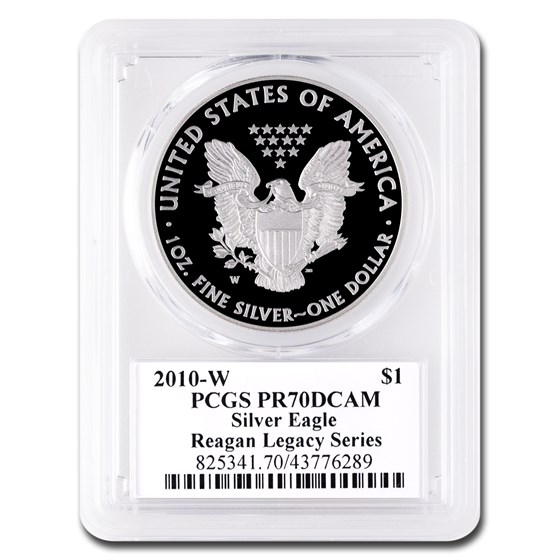 2010-W Proof American Silver Eagle PR-70 PCGS (Reagan)