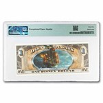 2011 $1.00 (F) Pirate Skull Swords CU-65 EPQ PMG (DIS#159)