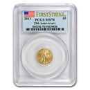 2011 1/10 oz American Gold Eagle MS-70 PCGS (25th Anniversary FS)