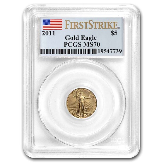 2011 1/10 oz American Gold Eagle MS-70 PCGS (FirstStrike®)