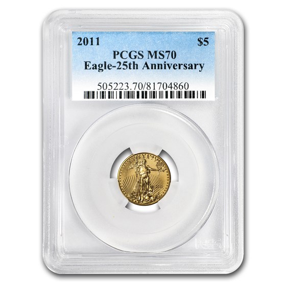 2011 1/10 oz American Gold Eagle MS-70 PCGS 2011 1/10 oz American Gold Eagle MS-70 PCGS