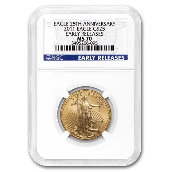 2011 1/2 oz American Gold Eagle MS-70 NGC (Early Releases) 2011 1/2 oz American Gold Eagle MS-70 NGC (Early Releases)