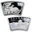 2011 1/2 oz Gold & 1 oz Silver Fan Year of the Rabbit (Box & COA)